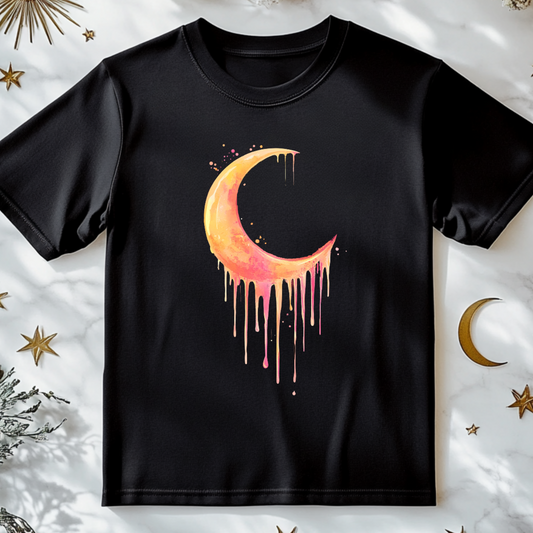 Drippy Crescent Moon T-Shirt